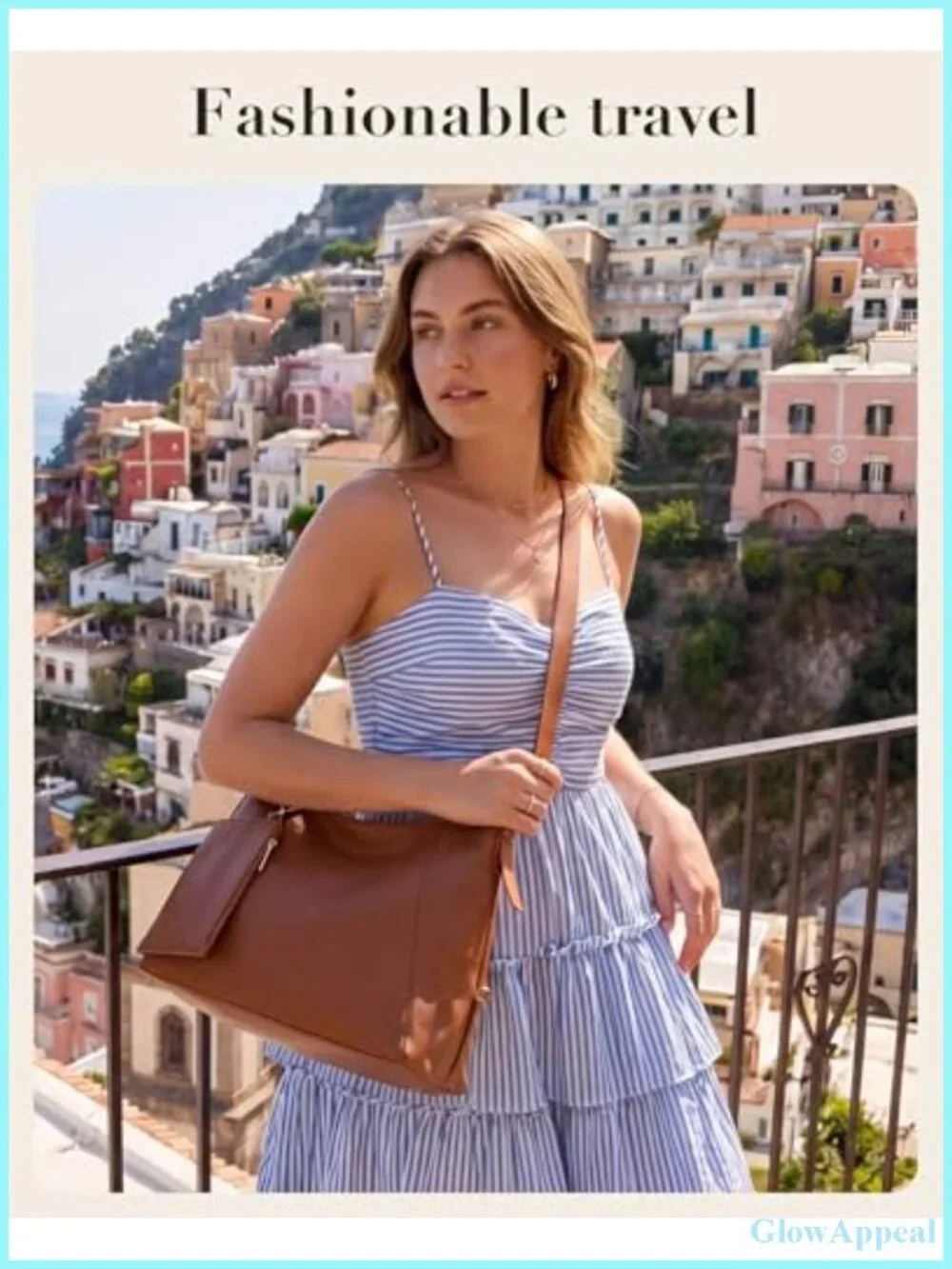 Hobo Bag for Women PU Leather Crossbody Tote Multi-Pocket Zipper with